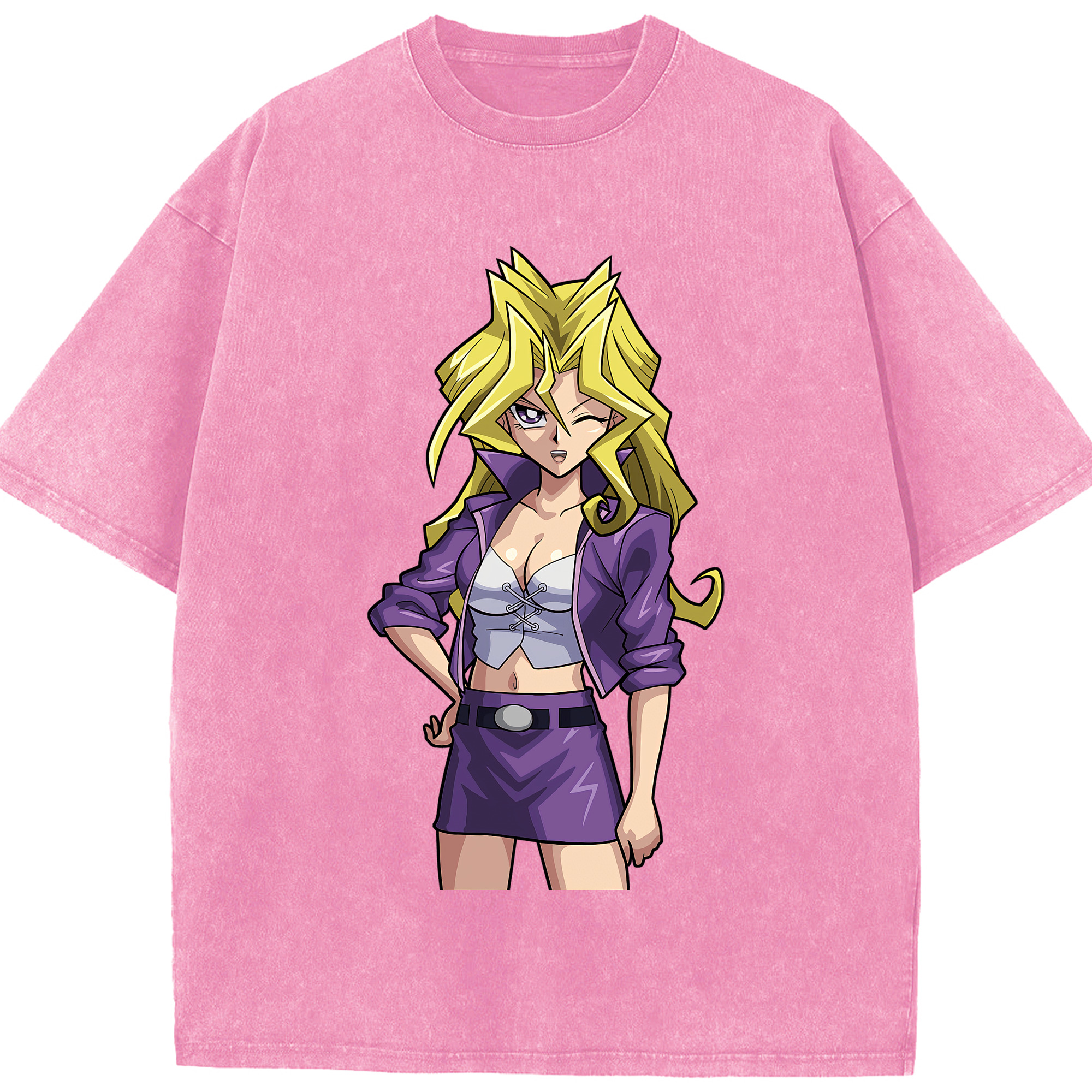 （画像用） 遊☆戯☆王 Yu-Gi-Oh! 綿100% ヴィンテージ風 半袖Tシャツ（フロントプリント）